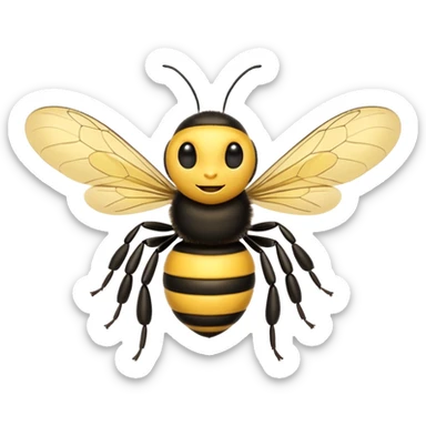 bee flying sticker