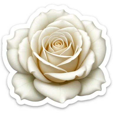 white rose sticker