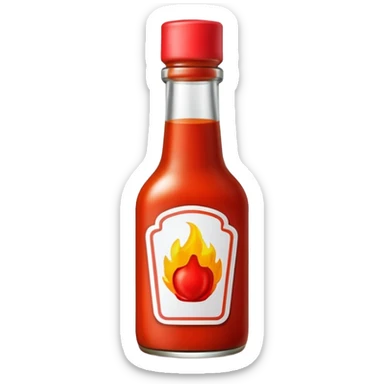 hot sauce bottoe sticker