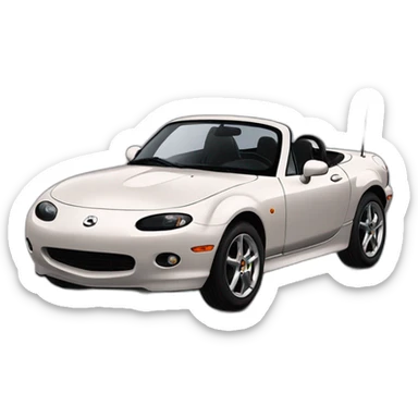 mazda mx-5 nb 1999 orange evolution sticker