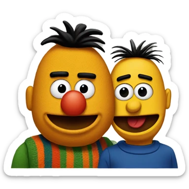 Bert and ernie sticker
