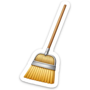 escoba brillante limpia sticker