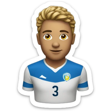 Award for the world best soccer player sticker