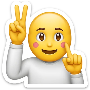 The yellow emoji with two middle fingers sticker