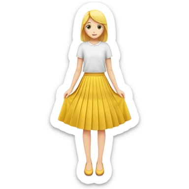 Skirt yellow sticker