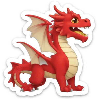 welsh dragon sticker