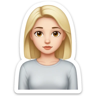 The girl in the longsleeve sticker