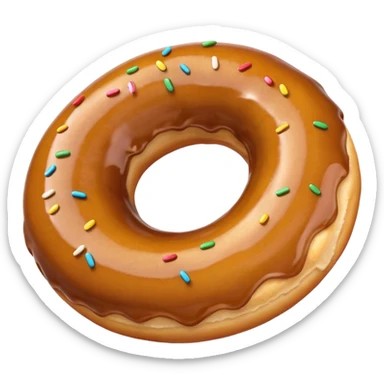 plain donut sticker
