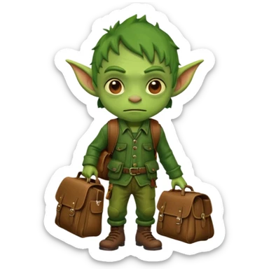 Goblin kid school  bag  sticker
