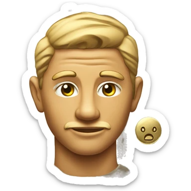 fenec sahara face on goden coin sticker