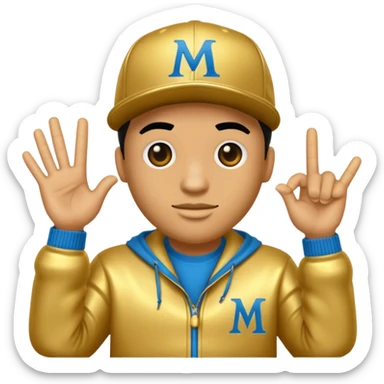 Le signe du rappeur marseillais Jul  sticker