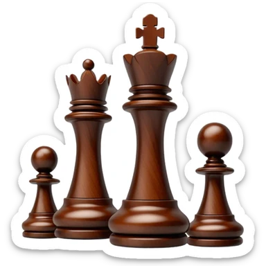 Chess pieces sticker