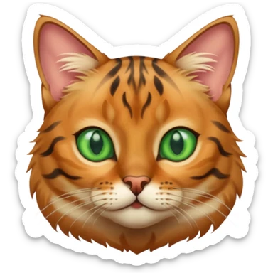 cute Bengal cat sticker