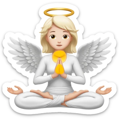 yoga angel sticker