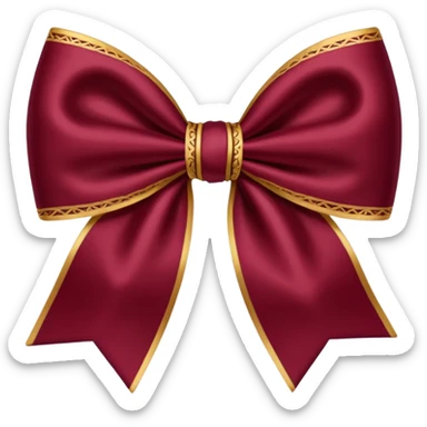Bow Bordeaux sticker