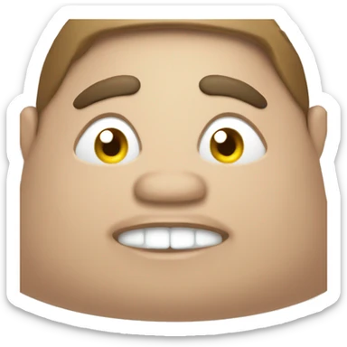 Fat obese person sticker