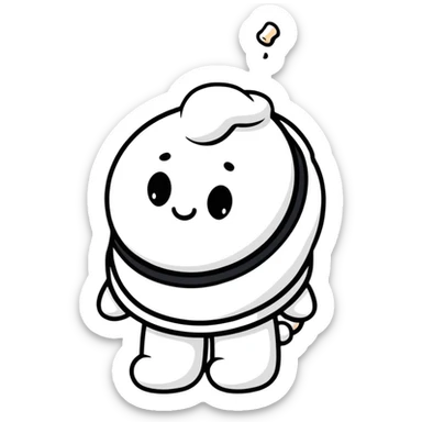 marshmallow OG character sticker