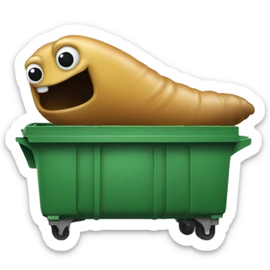 Slug in a dumpster  sticker