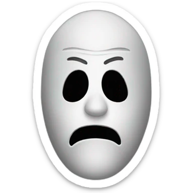 Scary movie mask sticker