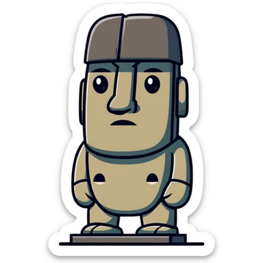 sigma moai sticker