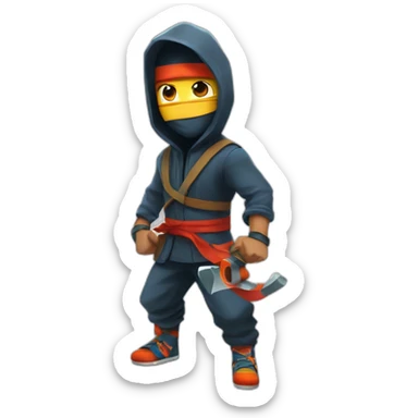 Subway surfers ninja sticker