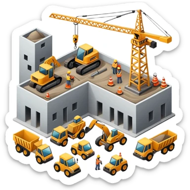 Construction site sticker