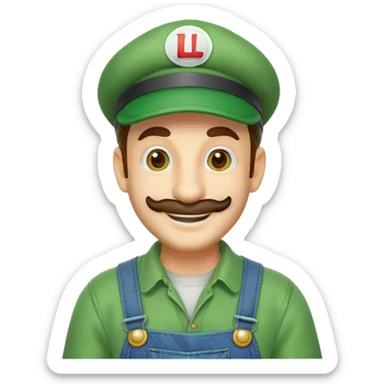 Luigi from Mario Bros sticker