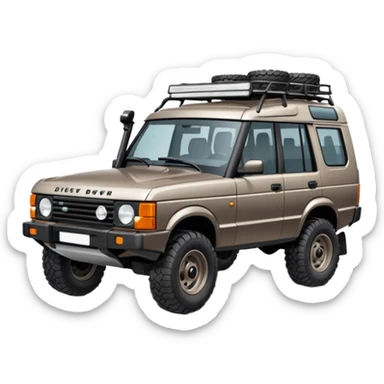 Grey-brown Land Rover Discovery sticker