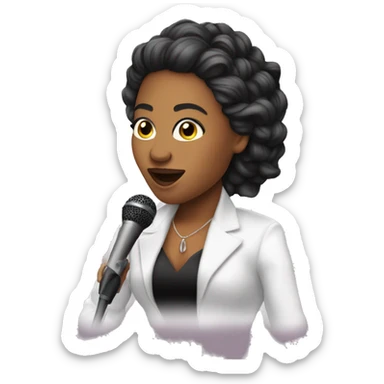 Chanteuse lyrique diva  sticker