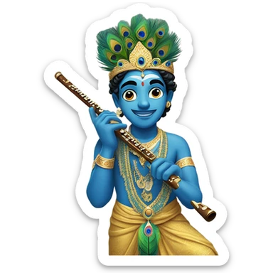 krishna sticker