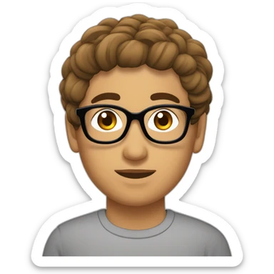 une ado marocaine musulamane portant le voile avec des lunettes et un grain de beauté au dessus du sourcil gauche sticker