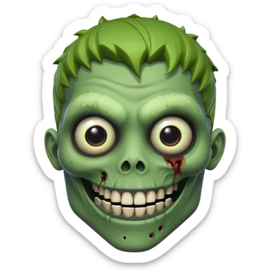 smiling zombie
looks like the husk from fortnite save the world games
zombie skulls sticker