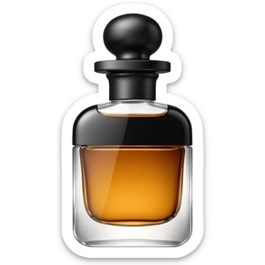 men parfum bottle sticker