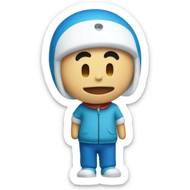 Doraemon saludando  sticker