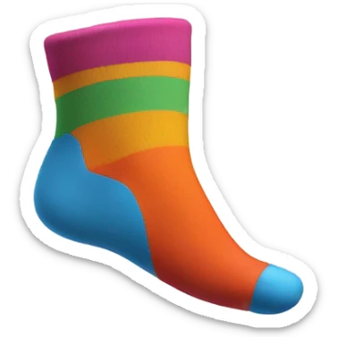 Kicking my feet  sticker