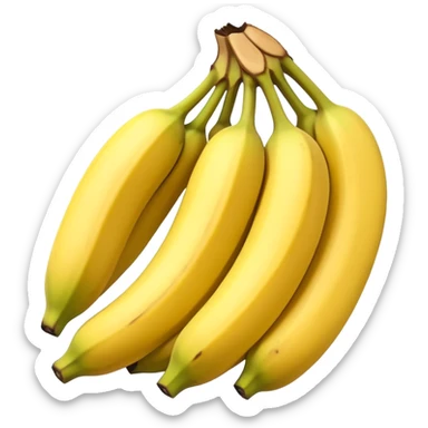 A comb of bananas sticker