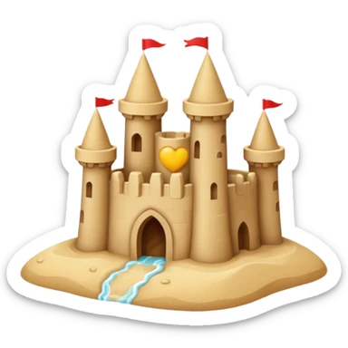 little sand castle sticker