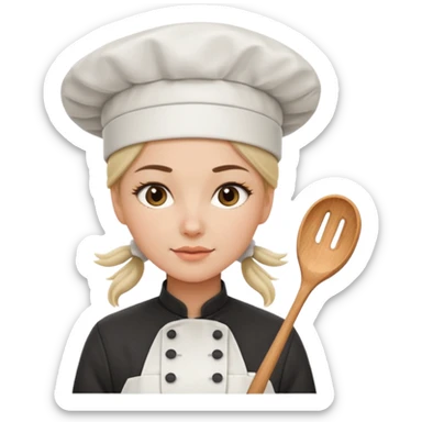 Female chef – tied hair, white hat




 sticker