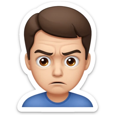 Upset customer sticker