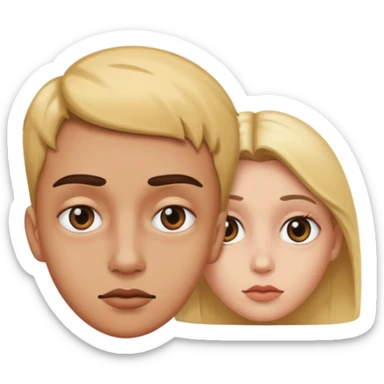 Clueless with one eye crossed and one normal  sticker