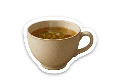 TAZZA DI TISANA DRENANTE, IPERREALISTICA 4K sticker