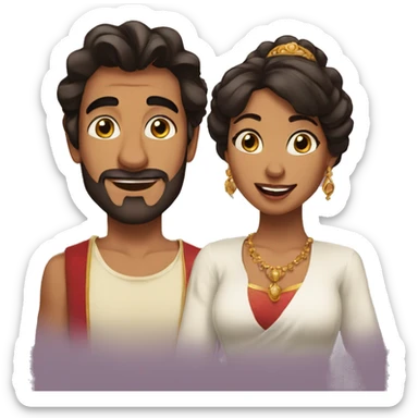 Aladin et yasmine sticker