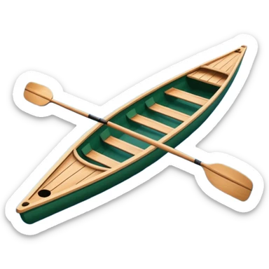 Single scull rowing boat sticker