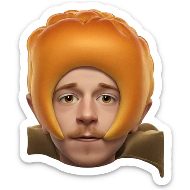 boy enjoying food portrait sticker