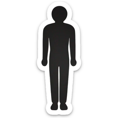 Bathroom Man symbol  sticker