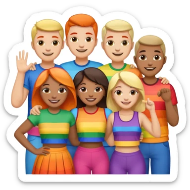 pride charcters sticker