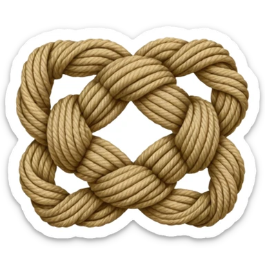 Rope Knot – decorative Shibari knot. sticker