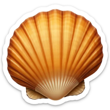 seashell brown color sticker