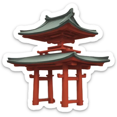 Shinto shrine  sticker
