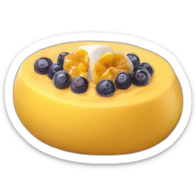 Passion fruit mousse sticker